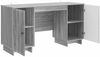 vidaXL Schreibtisch Grau Sonoma Holzwerkstoff 142,5 x 50 x 75 cm 3414573 Bild 4