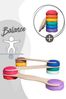 tiSsi® Balance Board Set inkl. Stapelstein 6er Set Rainbow Classic inkl. Board Bild 2