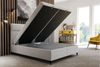 Stylefy Libretto Boxspringbett 200x200 cm Strukturstoff Schwarz Bild 5