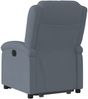 vidaXL Relaxsessel mit Aufstehhilfe Dunkelgrau Samt 3204301 Bild 5