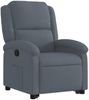 vidaXL Relaxsessel mit Aufstehhilfe Dunkelgrau Samt 3204301 Bild 4