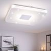 LED Deckenlampe, Fernbedienung, CCT, dimmbar, weiß, L 60 cm Bild 3