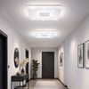 LED Deckenlampe, Fernbedienung, CCT, dimmbar, weiß, L 60 cm Bild 2