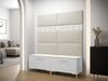 Garderoben-Set Zinetto II mit 8 Stück Gepolstertes Wandpaneel Pag 84x42 (Weiß + Gold, Manila 02) Bild 2
