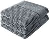 herzbach home Duschtücher Italiana 70x140 cm, (2-St), 500g/m², Premium-Qualität, 100% Baumwolle, gemustert Bild 2