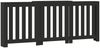 vidaXL Heizkörperverkleidung Schwarz 205x21,5x83,5 cm Holzwerkstoff 852763 Bild 2