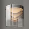 Dieter Knoll LED-Hängeleuchte, Glas klar, 40 x 224 cm, dimmbar Bild 3