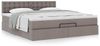 vidaXL Ottoman-Bett mit Matratze Taupe 160x200 cm Stoff 3311640 Bild 4