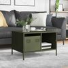 vidaXL Couchtisch Olivgrün 68,5x50x43,5 cm Kaltgewalzter Stahl 851284 Bild 3