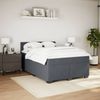 vidaXL Boxspringbett mit Matratze Dunkelgrau 140x190 cm Samt 3286319 Bild 3