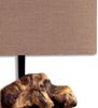 Levandeo® Nachttischlampe, Lampe Tischlampe aus Holz Holzlampe Tischleuchte braun Treibholz Bild 3