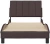 vidaXL Bettgestell ohne Matratze "Hanko" Dunkelbraun 90x190 cm Stoff 3310359 Bild 5