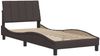 vidaXL Bettgestell ohne Matratze "Hanko" Dunkelbraun 90x190 cm Stoff 3310359 Bild 4