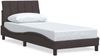 vidaXL Bettgestell ohne Matratze "Hanko" Dunkelbraun 90x190 cm Stoff 3310359 Bild 2