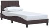 vidaXL Bettgestell ohne Matratze "Hanko" Dunkelbraun 90x190 cm Stoff 3310359 Bild 3