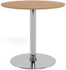 ACTONA GROUP Bartisch Ibiza, Bistrotisch, Tisch,Eiche,Chrom Stahl,80x74 cm Bild 3