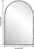 Bogen Spiegel,Wandspiegel für Badezimmer,Schminkspiegel oder Wanddeko,Silber Bild 4