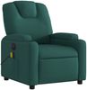 vidaXL Massagesessel Elektrisch Dunkelgrün Stoff 3204362 Bild 4