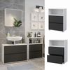 Badschrank Maltin Weiß 60.2 x 78 cm mit zwei großen Schublade Vicco Bild 2