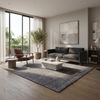 Gabbeh Teppich - Softy - Uni 150 x 150 cm - grau - quadratisch Bild 2