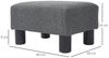 HOMCOM Fußhocker Sitzhocker Hocker mit Leinenoptik (Moderner Polsterhocker, 1 St, Ottomane für Schlafzimmer, Wohnzimmer), 40 x 30 x 24 cm, Dunkelgrau Bild 3