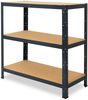 shelfplaza HOME 90x70x40 cm Schwerlastregal in anthrazit mit 3 Böden und 175 kg Traglast pro Boden Bild 5