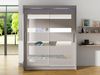 Kleiderschrank Westa XIII, mit RGB LED Beleuchtung, Farbe: Cashmere / Cashmere + Spiegel Bild 2