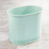 mDesign Mülleimer Abfalleimer Papierkorb Ordnung 9.5L Oval Metall Mintgrün Bild 3