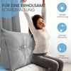 ELONEO Rückenkissen Keilkissen für Bett und Sofa, Lesekissen mit praktischem Seitenfach, 1-tlg, mit praktischem Seitenfach, Lesekissen, mit waschbarem Bezug Bild 3