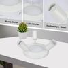 ZMH Deckenleuchte LED Deckenlampe 3 Flammig - Deckenstrahler Weiß Modern Wohnzimmerlampe 3000k GU10 20W Schwenkbar Flurlampe Deckenspot Rund für Schlafzimmer Küchen Büro Bild 3