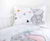 Herding Flanell Baby Kinder Bettwäsche Disney Dumbo 100x135 grau 2635404063 Bild 2