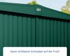 Hörmann Ecostar Metall-Gerätehaus Trend mit Satteldach Typ 2, 238x238 cm , moosgrün, 5,7 m²,1-flüglige Tür Bild 4