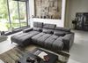 Wohnlandschaft >Starlett< elektrische Sitztiefenverstellung, 3 Kissen, grau - 285x99x201 (BxHxT) Bild 2