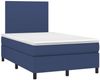 vidaXL Boxspringbett mit Matratze & LED Stoff Blau 120x200 cm, Härtegrad: H2 [3134707] Bild 3