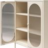 loft24 Highboard Luna, Anrichte aus Metall mit 2 Glastüren Bild 4