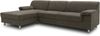 DOMO. collection Ecksofa Junin, Couch in L-Form mit Schlaffunktion, Füße mit Filzgleitern, Sofa, Polsterecke, Eckcouch, Polstergarnitur 251 x 150 x 72 cm (BxTxH), grau Bild 2