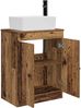 vidaXL Badezimmerschrank mit Waschbecken Altholz 54 x 35 x 83 cm 890136 Bild 4
