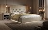 Designer Polsterbett Relina inkl. RGB, USB und Stauraum 200x200 Beige H3 (70-100kg) Bild 2