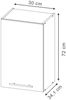Hängeschrank Fame-Line Dunkelblau Hochglanz 30 cm Vicco Bild 2