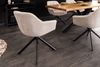 riess-ambiente Polsterstuhl PAPILLON champagner beige / schwarz (Einzelartikel, 1 St), Esszimmer · Stoff · Metall · Armlehne · 180° drehbar · Modern Design Bild 2