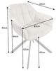 riess-ambiente Polsterstuhl PAPILLON champagner beige / schwarz (Einzelartikel, 1 St), Esszimmer · Stoff · Metall · Armlehne · 180° drehbar · Modern Design Bild 4