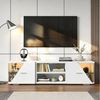 oyajia Lowboard LED TV-Schrank (mit LED-Beleuchtung, stehend Lowboard, 150cm), für Fernseher bis 55 Zoll Bild 2