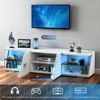 oyajia Lowboard LED TV-Schrank (mit LED-Beleuchtung, stehend Lowboard, 150cm), für Fernseher bis 55 Zoll Bild 4