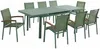 Vente-unique - NAURU Garden dining set Metall Grün - B 100 cm61 cm x H 76 cm89 cm x L 240 cm180 cm55 cm Bild 2