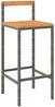 vidaXL 7-tlg. Gartenbar-Set Grau Poly Rattan & Massivholz Akazie 3187695 Bild 4
