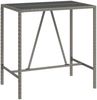 vidaXL 7-tlg. Gartenbar-Set Grau Poly Rattan & Massivholz Akazie 3187695 Bild 5