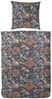 Primera Edelflanell Bettwäsche 135x200 Blumen Rosen dunkelblau rost 174141-37 Bild 5