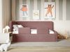Selsey 'Fanko' Kinderbett 90x200 cm mit Rausfallschutz, Matratze, Kopfteil links, Plüsch, Rosa Bild 3