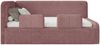 Selsey 'Fanko' Kinderbett 90x200 cm mit Rausfallschutz, Matratze, Kopfteil links, Plüsch, Rosa Bild 2
