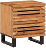 vidaXL Nachttische 2 Stk. 40x34x46 cm Massivholz Akazie 377429 Bild 2